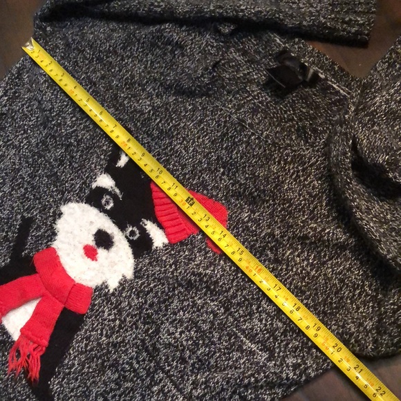 🐾Crew neck soft tweed HiLo hem scottie dog relief winter holiday sweater - Picture 9 of 10